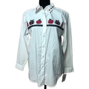 Bechamel Vintage Button Down Teacher Shirt Size M